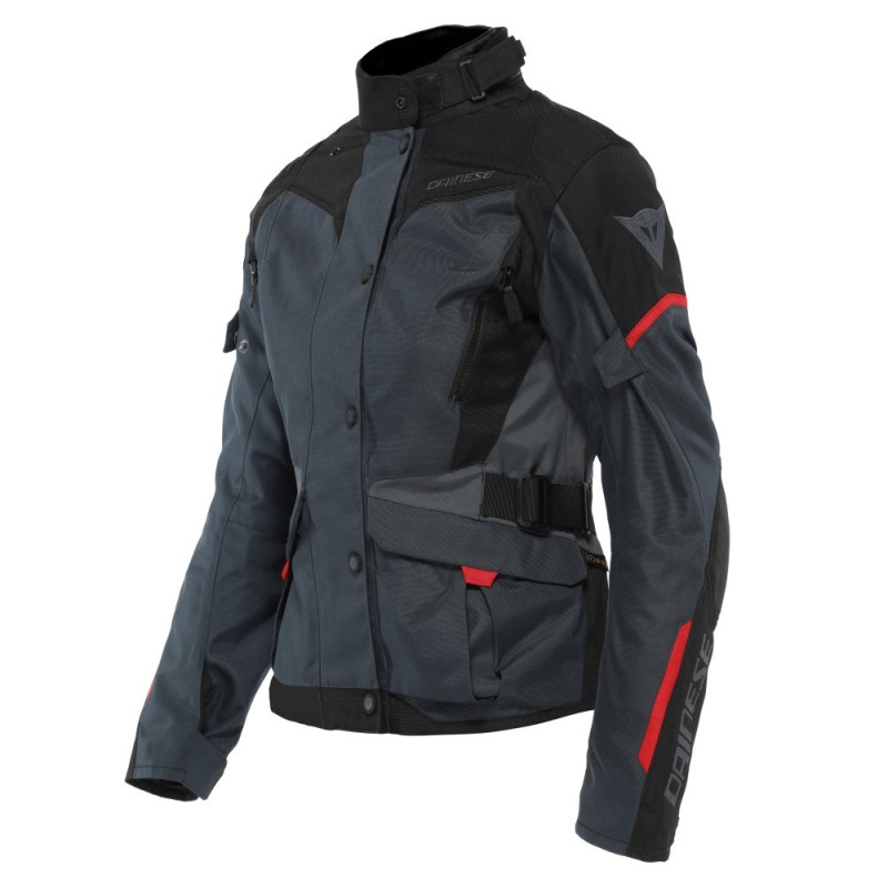 CAZADORA DAINESE TEMPEST 3 LADY D-dry EBONY/BLACK/LAVA RED