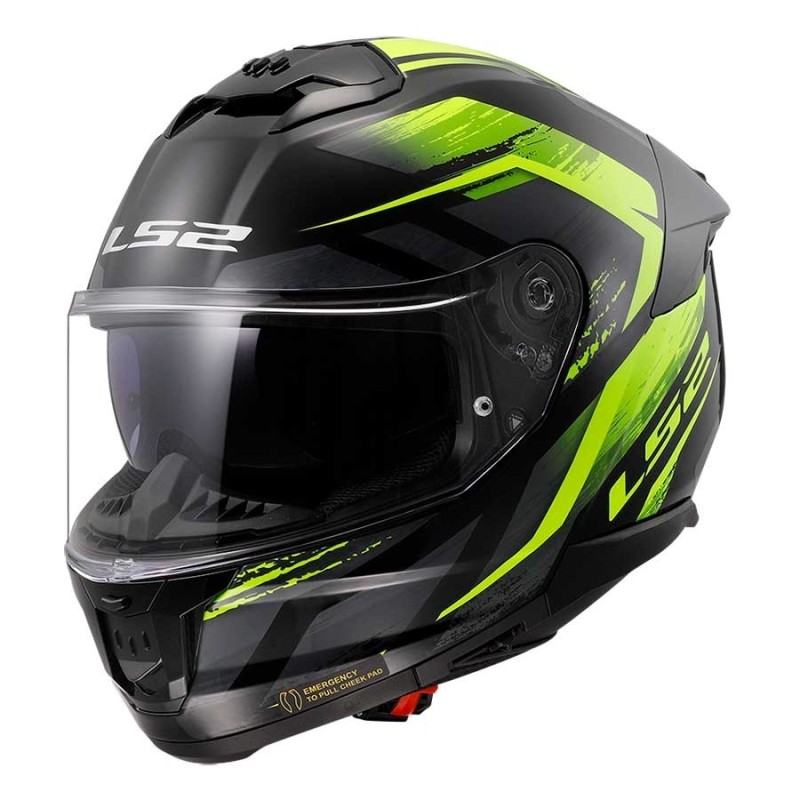 Casco Ls2 FF808 STREAM II FURY AMARILLO FLUOR | Boutique Motor