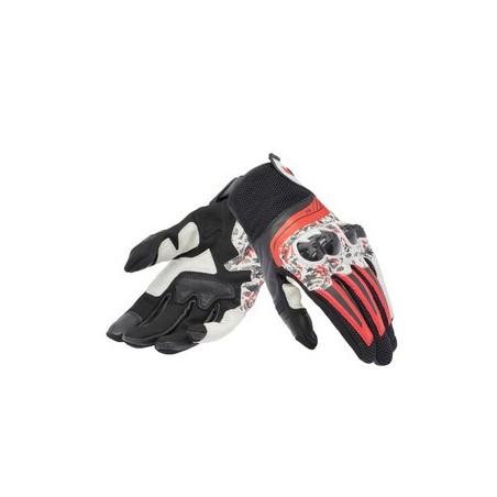 Guantes Dainese MIG 3 PIEL NEGRO/ROJO SPRAY/BLANCO | Boutique Motor