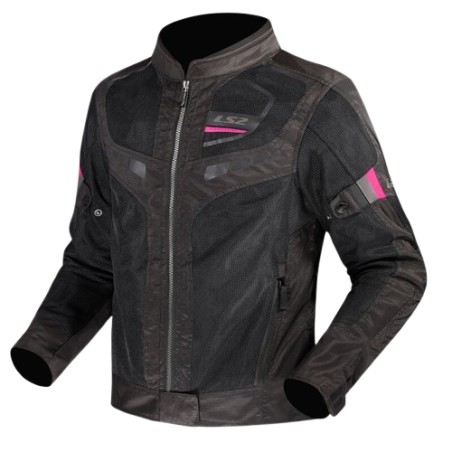 Cazadora Ls2 GARDA AIR LADY NEGRA/ROSA | Boutique Motor