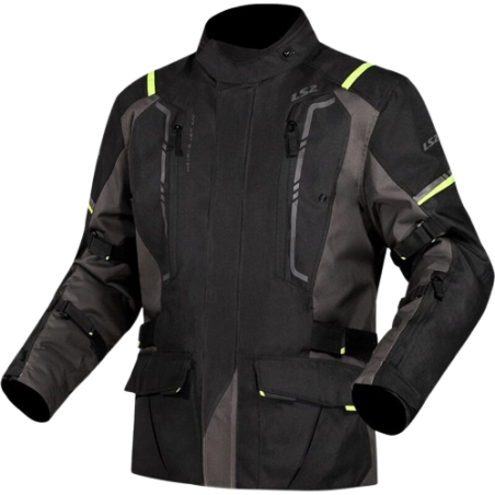 Cazadora Ls2 NARVIK LADY NEGRA/FLUOR | Boutique Motor
