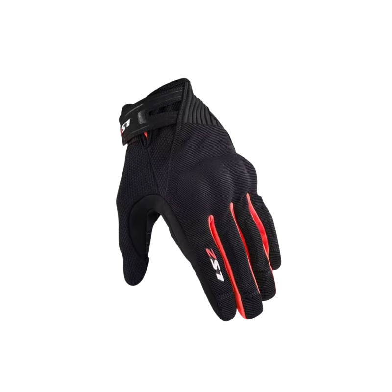 Guantes Ls2 DART 2 NEGRO/ROJO | Boutique Motor