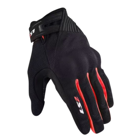 Guantes Ls2 DART 2 NEGRO/ROJO | Boutique Motor