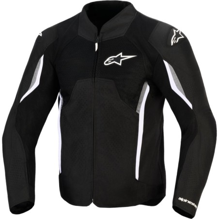 Cazadora Alpinestars AST V3 AIR NEGRA/BLANCA | Boutique Motor